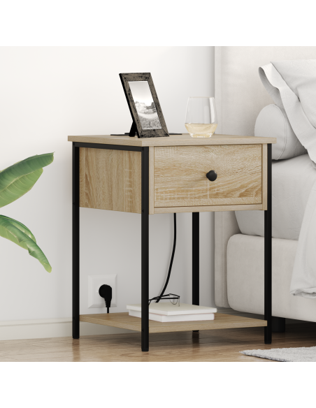 Armadio da Notte 2 pcs Rovere Sonoma 42 x 41 x 56 cm