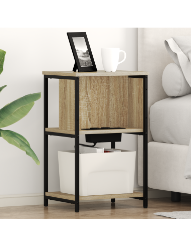 Armadio da Notte 2 pcs Rovere Sonoma 38 x 31 x 61 cm