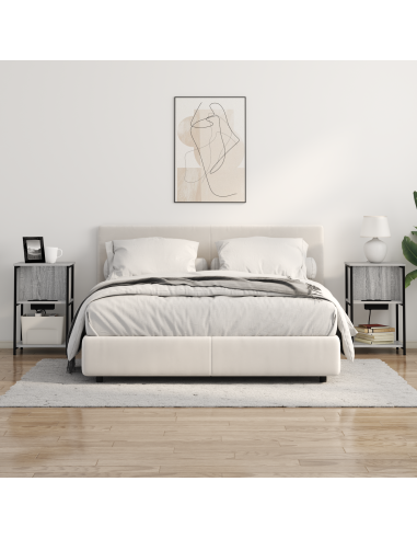 Armadio da Notte Grigio Sonoma 38 x 31 x 61 cm