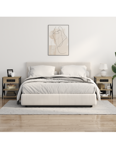 Armadio da Notte con lo scaffale Rovere Sonoma 41 x 31 x 51 cm