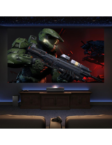 Hisense PX3 TV retroproiettore Proiettore a raggio ultra corto 2800 ANSI lumen UHD 4K (3840x2160) Nero, Grigio scuro