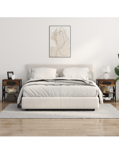 Armadio da Notte Rovere fumé 41 x 31 x 51 cm Legno multistrato