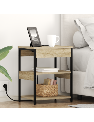 Armadio da Notte 2 pcs Rovere Sonoma 41 x 31 x 51 cm