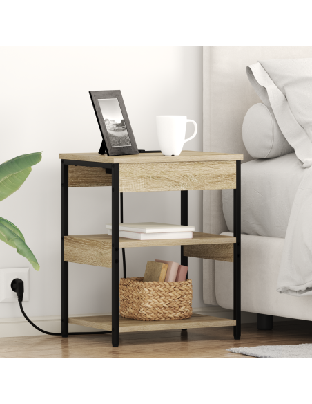 Armadio da Notte 2 pcs Rovere Sonoma 41 x 31 x 51 cm