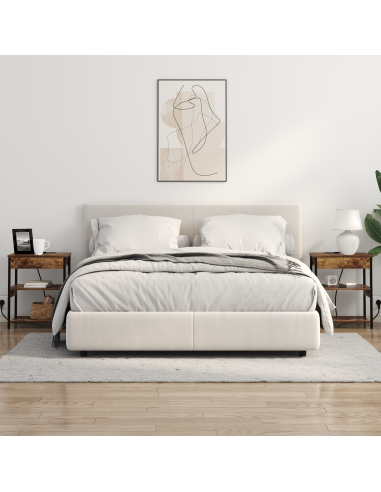 Armadio da Notte Rovere fumé 41 x 31 x 51 cm Legno multistrato