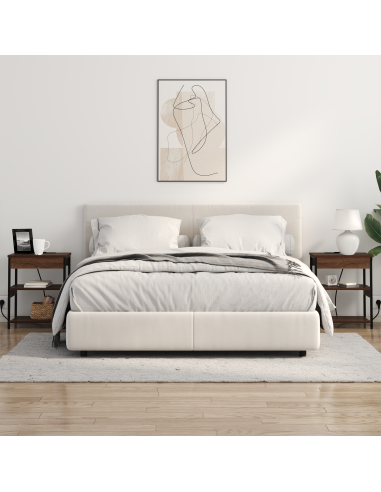 Armadio da Notte Rovere Marrone 41 x 31 x 51 cm