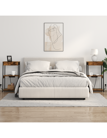 Armadio da Notte Rovere fumé 41 x 31 x 76 cm Legno multistrato