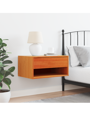 Comodino con cassetto Marrone cerato 50 x 32,5 x 24 cm