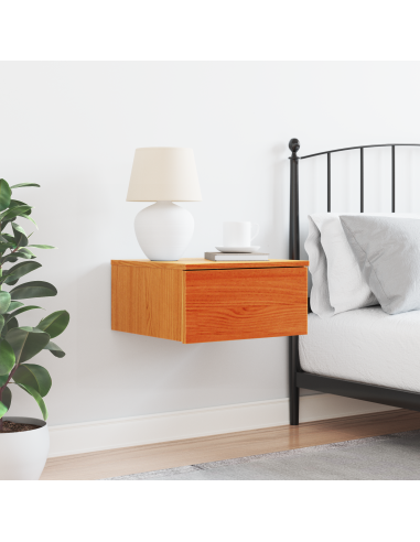 Comodino con cassetto Marrone cerato 37 x 35 x 18,5 cm