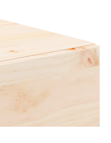 Comodino Marrone 42 x 32,5 x 40 cm Legno di pino massello