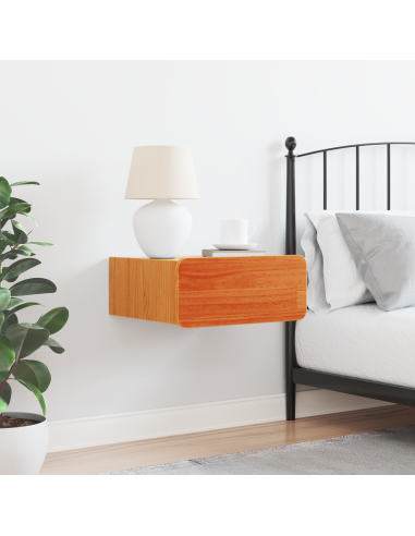 Comodino con cassetto Marrone cerato 39 x 34 x 16,5 cm