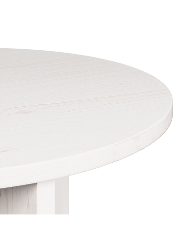 Tavolino da salotto 2 pcs Bianco Legno massello di pino