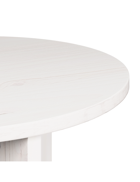 Tavolino da salotto 2 pcs Bianco Legno massello di pino