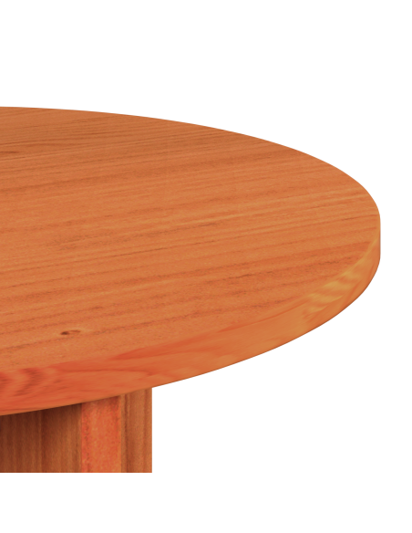 Tavolino da salotto 2 pcs Marrone cerato Legno massello di pino