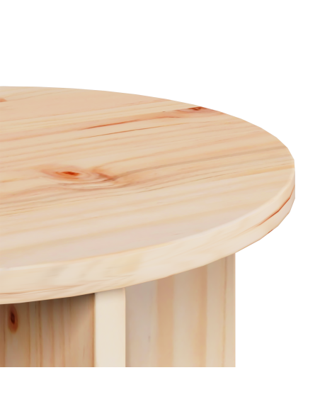 Tavolino da salotto 2 pcs Naturale Legno massello di pino