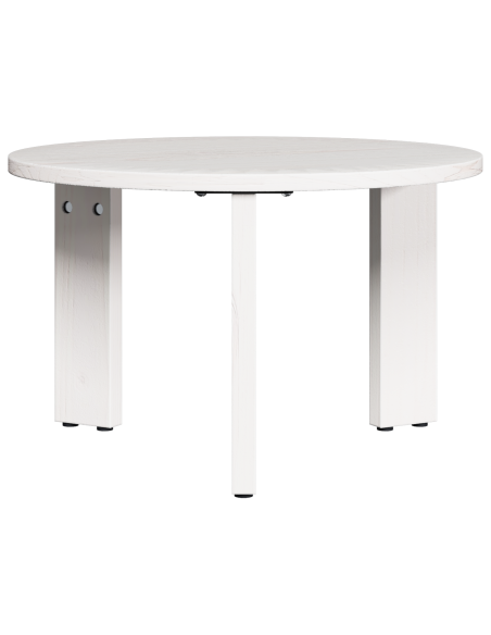 Tavolino da salotto 2 pcs Bianco Legno massello di pino