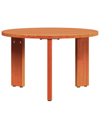 Tavolino da salotto 2 pcs Marrone cerato Legno massello di pino