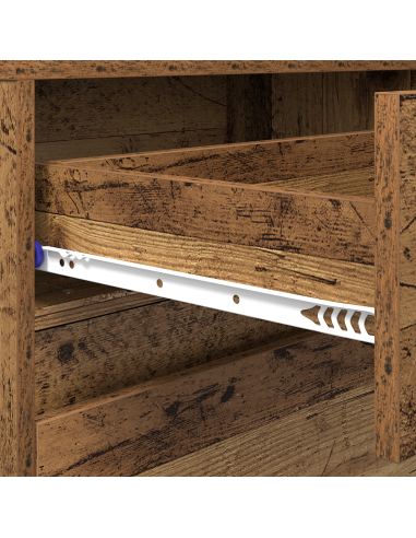 Unità TV 2 pcs Legno vecchio 180 x 34 x 50 cm Legno multistrato