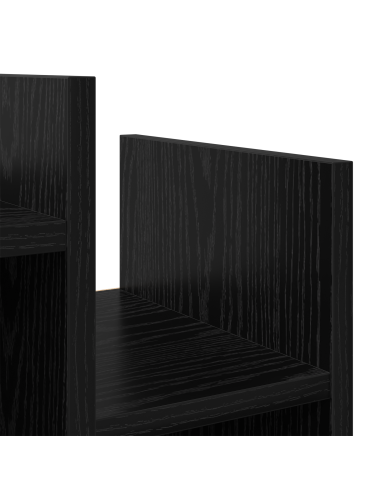 Mobile laterale Rovere Nero 60 x 26 x 60 cm Legno multistrato