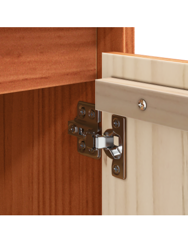 Credenza Marrone cerato 70 x 34 x 80 cm Pino massello