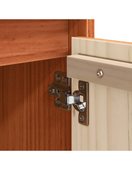 Credenza Marrone cerato 70 x 34 x 80 cm Pino massello