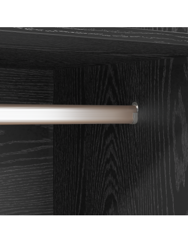 Guardaroba Rovere Nero 50 x 50 x 200 cm Legno multistrato