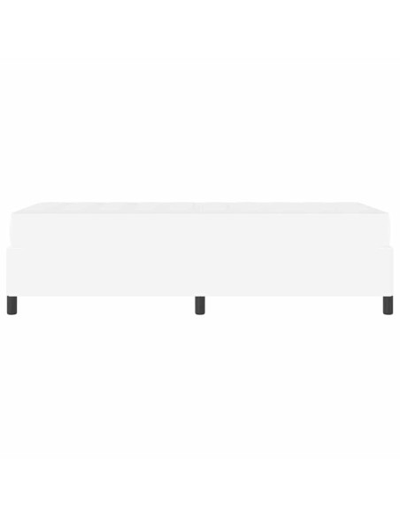 Struttura del letto con materasso Bianco 80 x 200 cm Tessuto