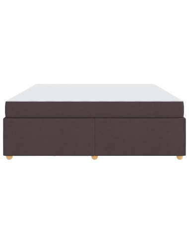 Struttura del letto Marrone Scuro 200 x 200 cm Tessuto