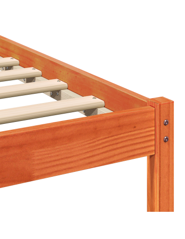 Struttura del letto Marrone cerato 75 x 190 cm Pino massello