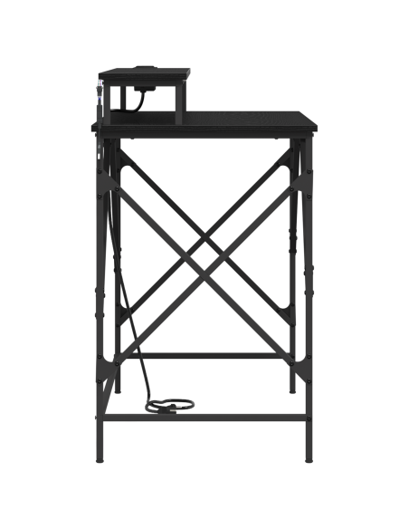 Scrivania Rovere Nero 100 x 50 x 86,5 cm Legno multistrato