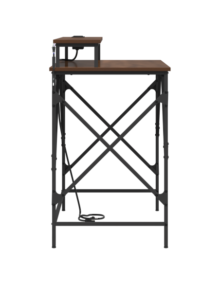 Scrivania Rovere Marrone 100 x 50 x 86,5 cm Legno multistrato