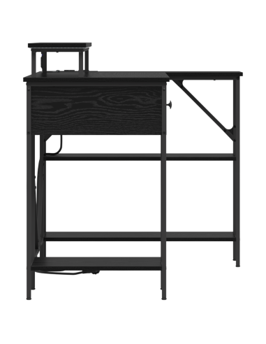 Scrivania Rovere Nero 120 x 79 x 86,5 cm Legno multistrato