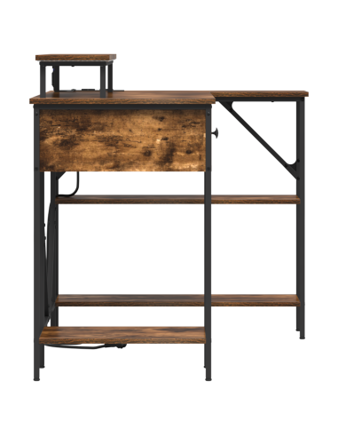 Scrivania Rovere fumé 120 x 79 x 86,5 cm Legno multistrato