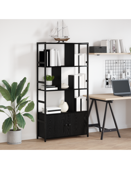 Libreria Rovere Nero 80 x 30 x 155,5 cm Legno multistrato