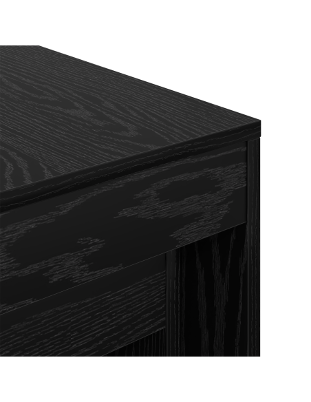 Tavolino da salotto 3 pcs Rovere Nero Legno multistrato