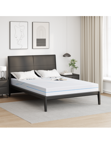 Materasso Bianco 140 x 200 cm Tessuto Jacquard