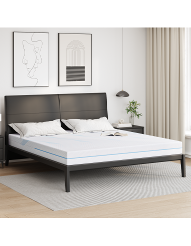 Materasso Bianco 180 x 200 cm Tessuto Jacquard