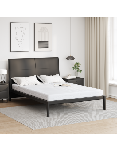 Materasso Bianco 140 x 190 cm Tessuto Jacquard