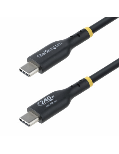 StarTech.com Cavo di Ricarica USB-C da 4m, cavo USB-C certificato USB-IF, 240W PD EPR, cavo trasferimento dati USB 2.0 Tipo-C pe