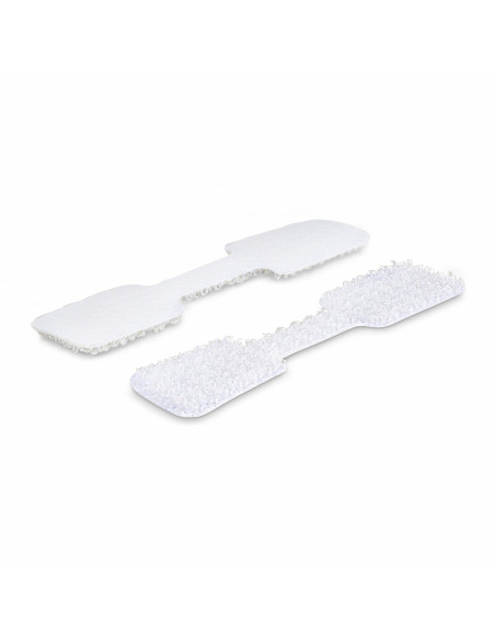 StarTech.com Etichette per cavi da 9cm, confezione da 100, bianco, Etichette per la gestione cavi con fissaggio a strappo, etich