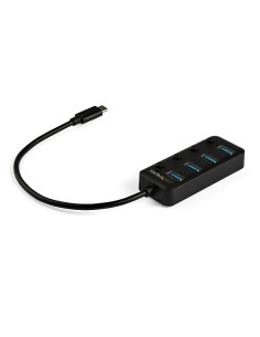 StarTech.com Hub USB-C a 4 porte - USB type C a 4 porte USB 3.0 type A con interruttori individuali On/Off - SuperSpeed 5Gbps US