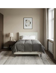 Piumone Completo Annuale Grigio chiaro 135 x 220 cm Microfibra