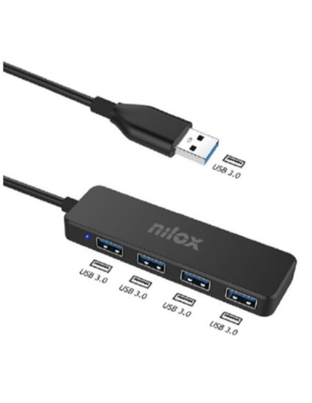 Nilox HUB USB 4 PORTE USB 3.0 0 Mbit/s