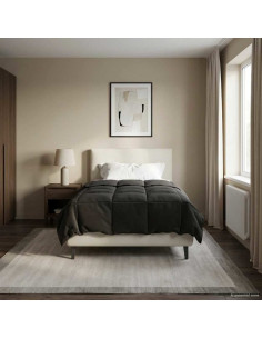 Piumone Completo Annuale Antracite 135 x 220 cm Microfibra