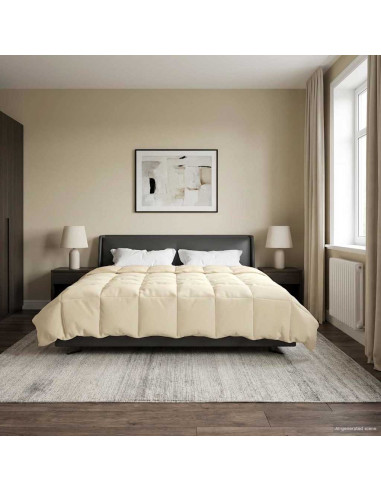 Duvet Estivo Trapuntato Crema 240 x 260 cm Microfibra