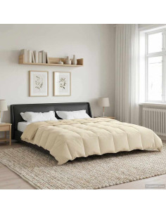 Duvet Estivo Trapuntato Crema 200 x 220 cm Microfibra