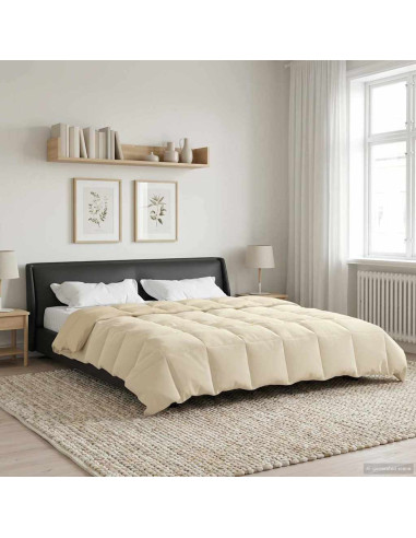 Duvet Estivo Trapuntato Crema 200 x 220 cm Microfibra