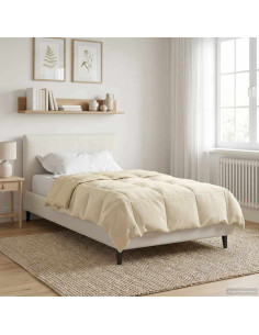 Duvet Estivo Trapuntato Crema 155 x 220 cm Microfibra