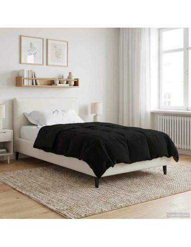 Piumone Completo Annuale Nero 140 x 220 cm Microfibra