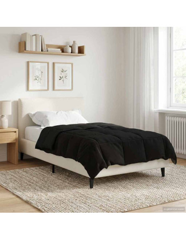 Piumone Completo Annuale Nero 135 x 220 cm Microfibra